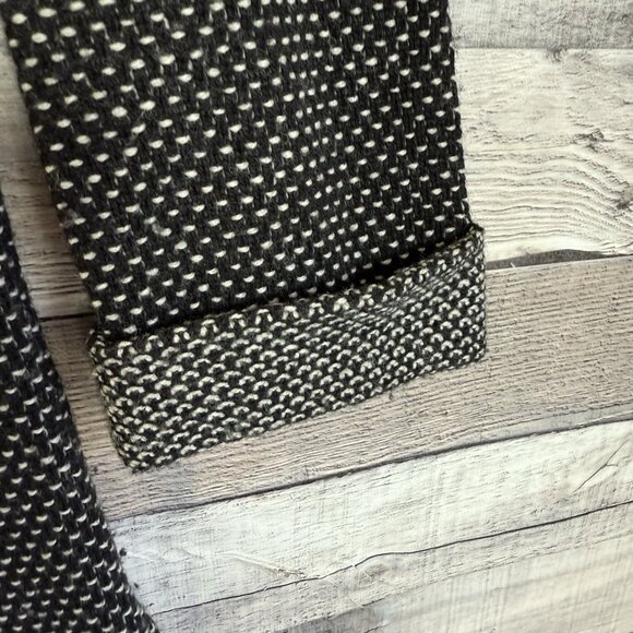 Boden Sweater Dress Womens 2R Black White Wool Cowl Neck Zip Office Work Knit - Picture 5 of 10